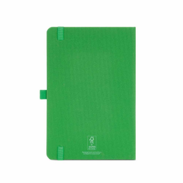 Dickens A5 Hard Cover rPET Notebook. 70gsm FSC® 160 pages, Green, product image (3)
