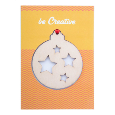 TreeCard – Christmas card, ball, natural, additional product view 3