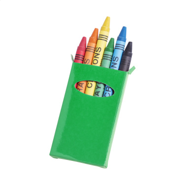 Sorell – 6 pc crayon set, green, additional product view 2