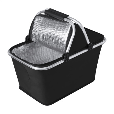 Paccola – cooler picnic basket, black, additional product view 2