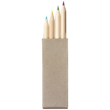 Tullik 4-piece coloured pencil set, Light grey, product image (2)