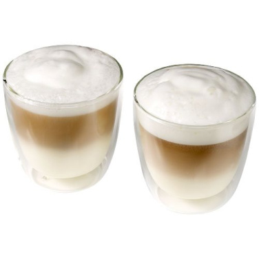 Boda 2-piece glass coffee cup set, transparent, product image (2)