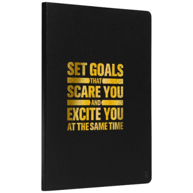 Karst® A5 softcover notebook - lined, Solid black, product image (3)