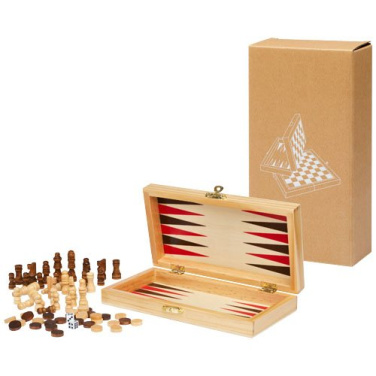 Mugo 3-in-1 wooden game set, Natural, product image (2)