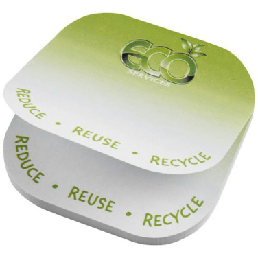 Sticky-Mate® square-shaped recycled sticky notes with rounded corners, White, product image (2)