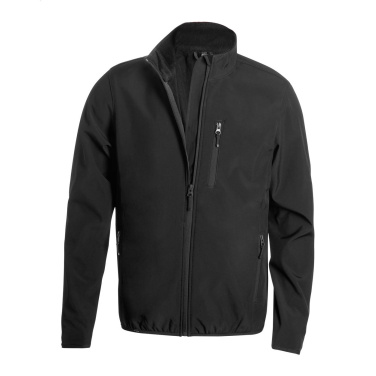 Timber – RPET softshell jacket, black, additional product view 2