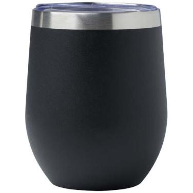 Corzo 350 ml RCS certified recycled stainless steel copper vacuum insulated cup, Solid black, product image (1)