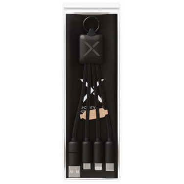 SCX.design C13 15W 5-in-1 charging cable, Solid black, product image (2)
