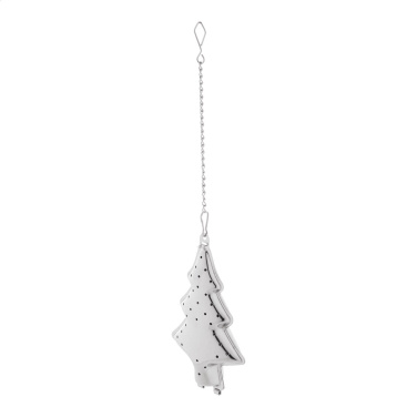 Suodatee – Christmas tea infuser, Christmas tree, silver, additional product view 2
