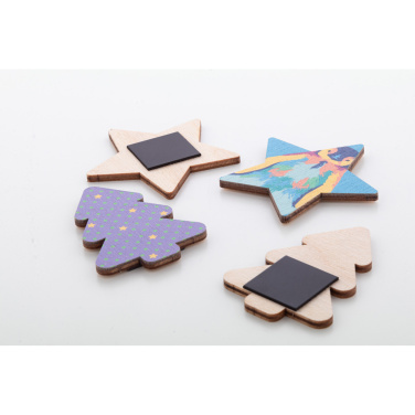 Woofri Xmas – custom Christmas fridge magnet, Christmas tree, natural, additional product view 4