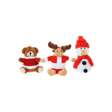 Velin – Christmas plush keyring, reindeer, multicolour, additional product view 2