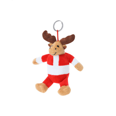 Velin – Christmas plush keyring, reindeer, multicolour, additional product view 3