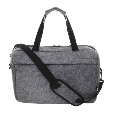 Refelt Docu – RPET felt document bag, grey, additional product view 2