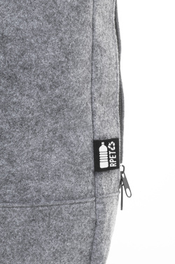 Refelt Back – RPET felt backpack, grey, additional product view 4