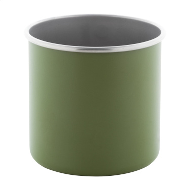 Hossa – recycled stainless steel mug, green, additional product view 4