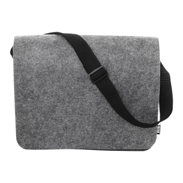 Refelt Courier – RPET felt messenger bag, grey, additional product view 2