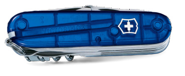 Pocket knife SwissChamp transparent Victorinox, blue, product image (2)