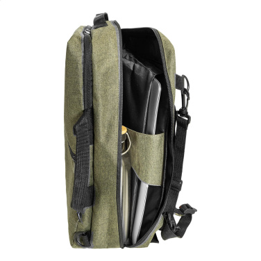 Walton – RPET document backpack, green, additional product view 4