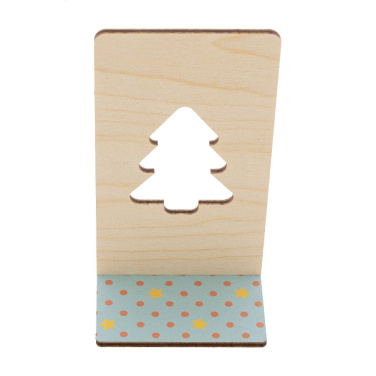 Kannykka Creative – Christmas mobile holder, Christmas tree, natural, additional product view 3