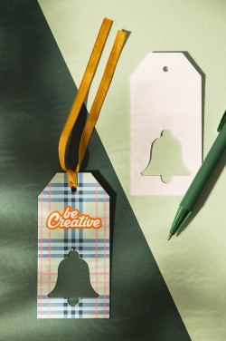 PrinTag Plus – custom gift tag, bell, white, additional product view 4