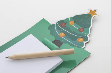 Julliste – Christmas magnetic notepad, Christmas tree, green, additional product view 4