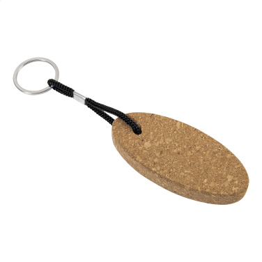 Cobuoy – floating cork keyring, black, additional product view 3