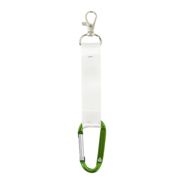 SuboRing Double – custom RPET keyring, green, additional product view 2