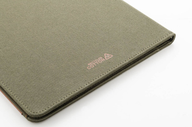 Capudo A4 – recycled canvas document folder, green, additional product view 4