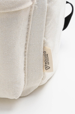 Recabak – recycled canvas backpack, natural, additional product view 4