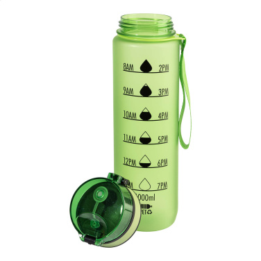 Sipcount – RPET motivational bottle, green, additional product view 4