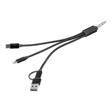 Rafob – keyring USB charger cable, black, product image (3)