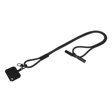 HolCharge – 60W RPET mobile lanyard cable, black, product image (2)