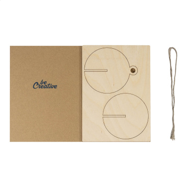 FestiCard Kraft – Christmas card, ball, natural, product image (3)