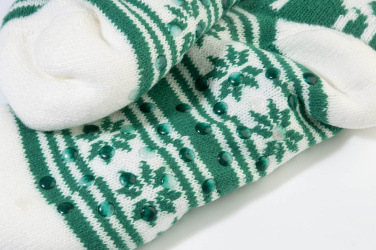 Norsokkar – Christmas slipper socks, green, additional product view 2