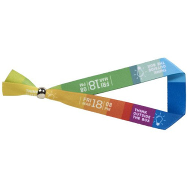 Evi sublimation festival bracelet metal – White, product image (1)