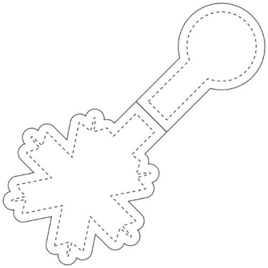 RFX™ M-10 snowflake reflective PVC magnet – Neon yellow, product image (2)