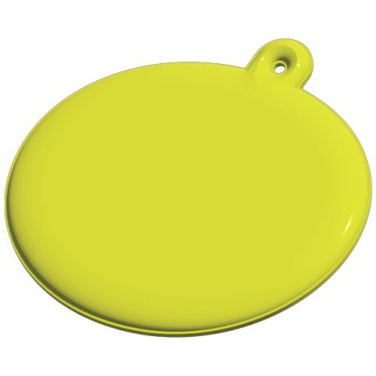 RFX™ H-09 oval reflective PVC hanger – Neon yellow, product image (1)
