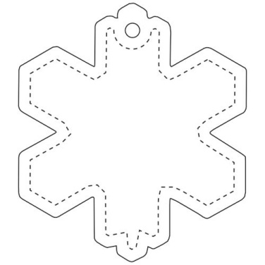 RFX™ H-10 snowflake reflective TPU hanger – Neon yellow, product image (2)
