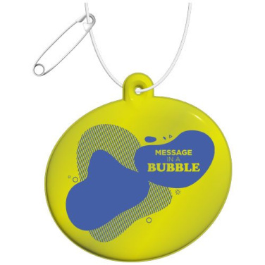 RFX™ H-09 oval reflective TPU hanger – Neon yellow, product image (3)