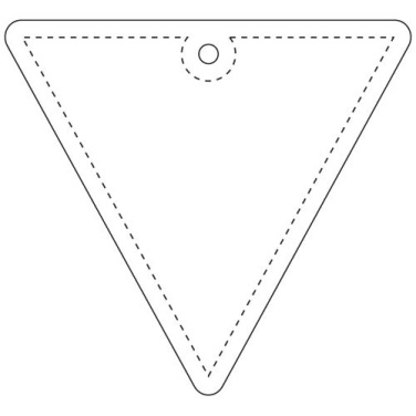 RFX™ H-12 inverted triangle reflective TPU hanger – Neon yellow, product image (2)