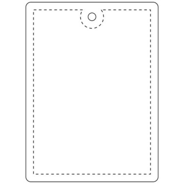 RFX™ H-12 rectangular reflective TPU hanger large – Neon yellow, product image (2)