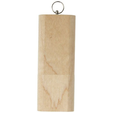 Wooden USB 3.0 with keyring – Light brown, 32GB, product image (2)