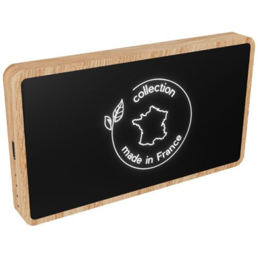 SCX.design P34 5000 mAh wooden wireless power bank – Light brown, product image (3)
