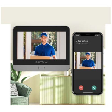 Prixton DV50 smart wifi door guard viewer – Black, product image (3)