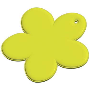 RFX™ H-13 flower-shaped lightweight reflective PVC hanger – Neon yellow, product image (1)