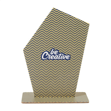 Wlobor – custom wooden tropy, angular, natural, additional product view 3