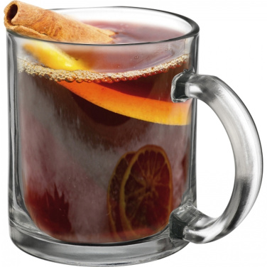 Glass mug 300 ml MATHILDE, transparent, product image (2)