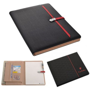 Folder with lined notebook and 8GB USB DIMITRI Pierre Cardin, black, product image (2)