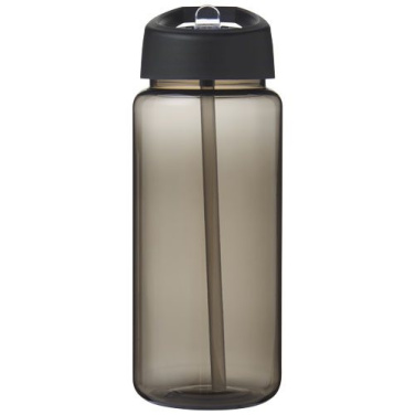 H2O Active® Octave Tritan™ 600 ml spout lid sport bottle, Charcoal / Solid black, product image (1)