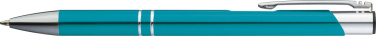 Metal ballpoint Pen LAHTI, turquoise, product image (2)